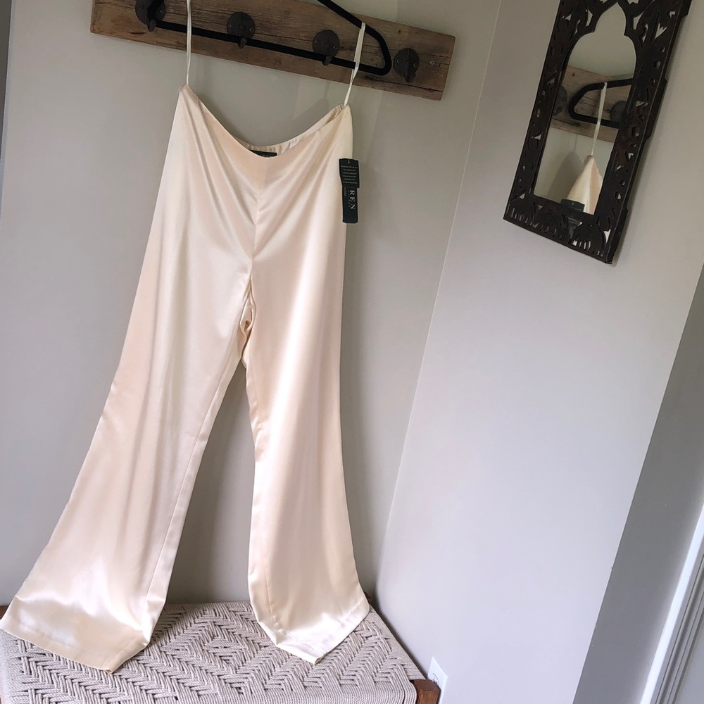 Ralph Lauren Montblanc Cream silk pants